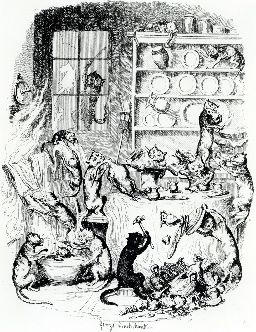Buchillustration, 1847 von George Cruikshank