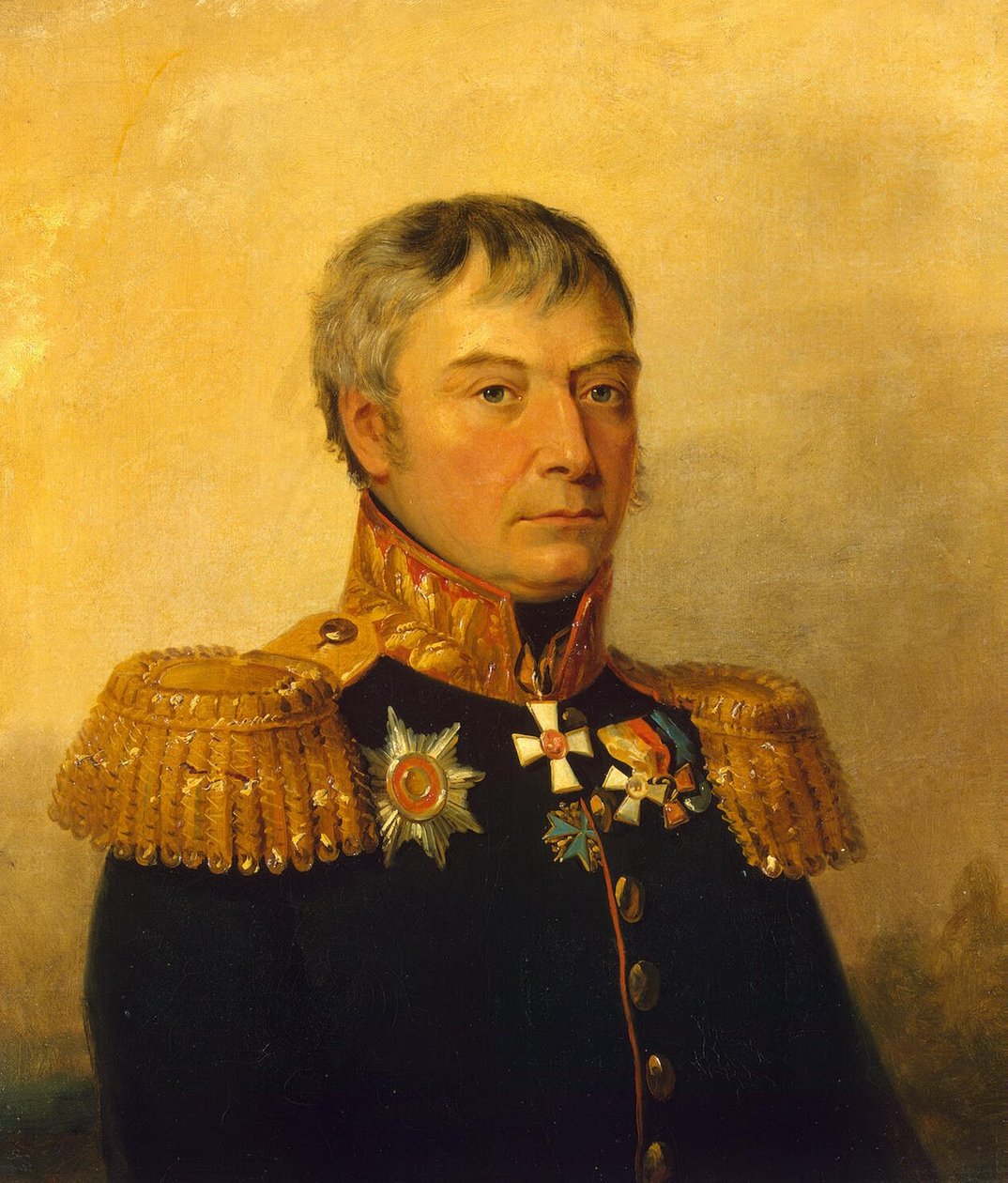 Das Porträt des russischen Generals Apollon Stepanowitsch Zhemchuzhnikov in der Militärgalerie des Winterpalastes von George Dawe
