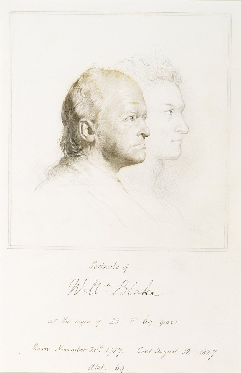 William Blake (1757-1827) in Jugend und Alter von George Richmond