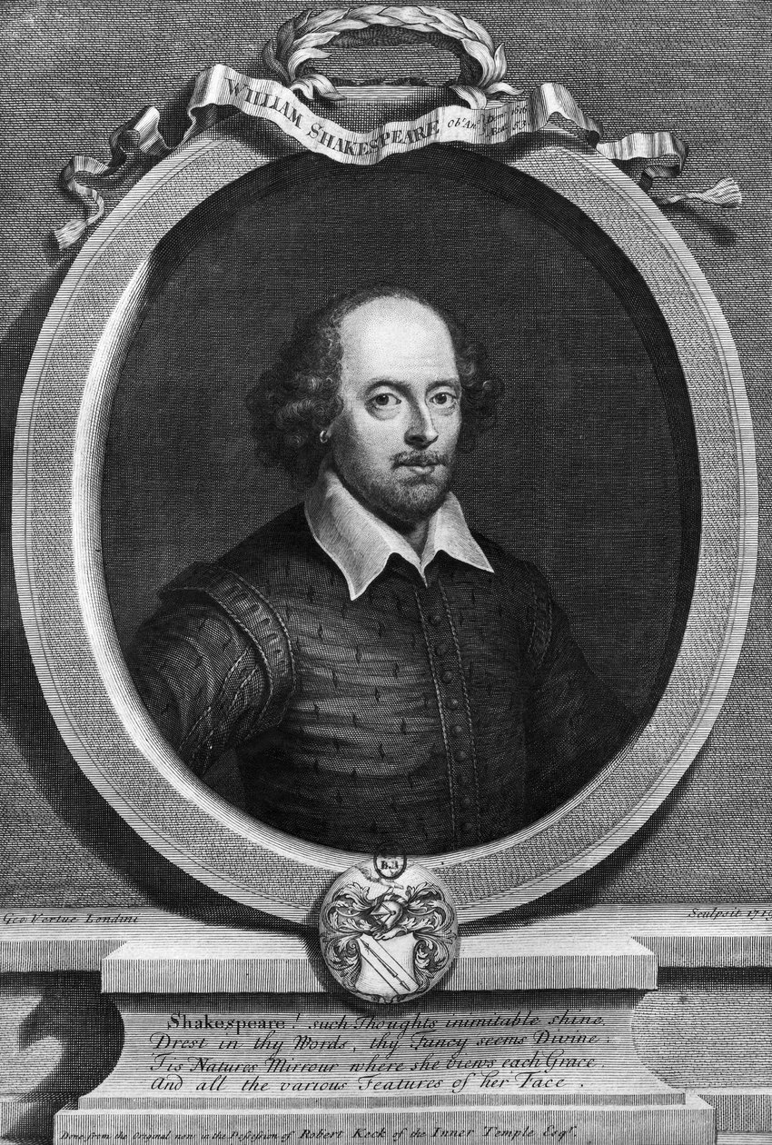 Porträt von William Shakespeare von George Vertue