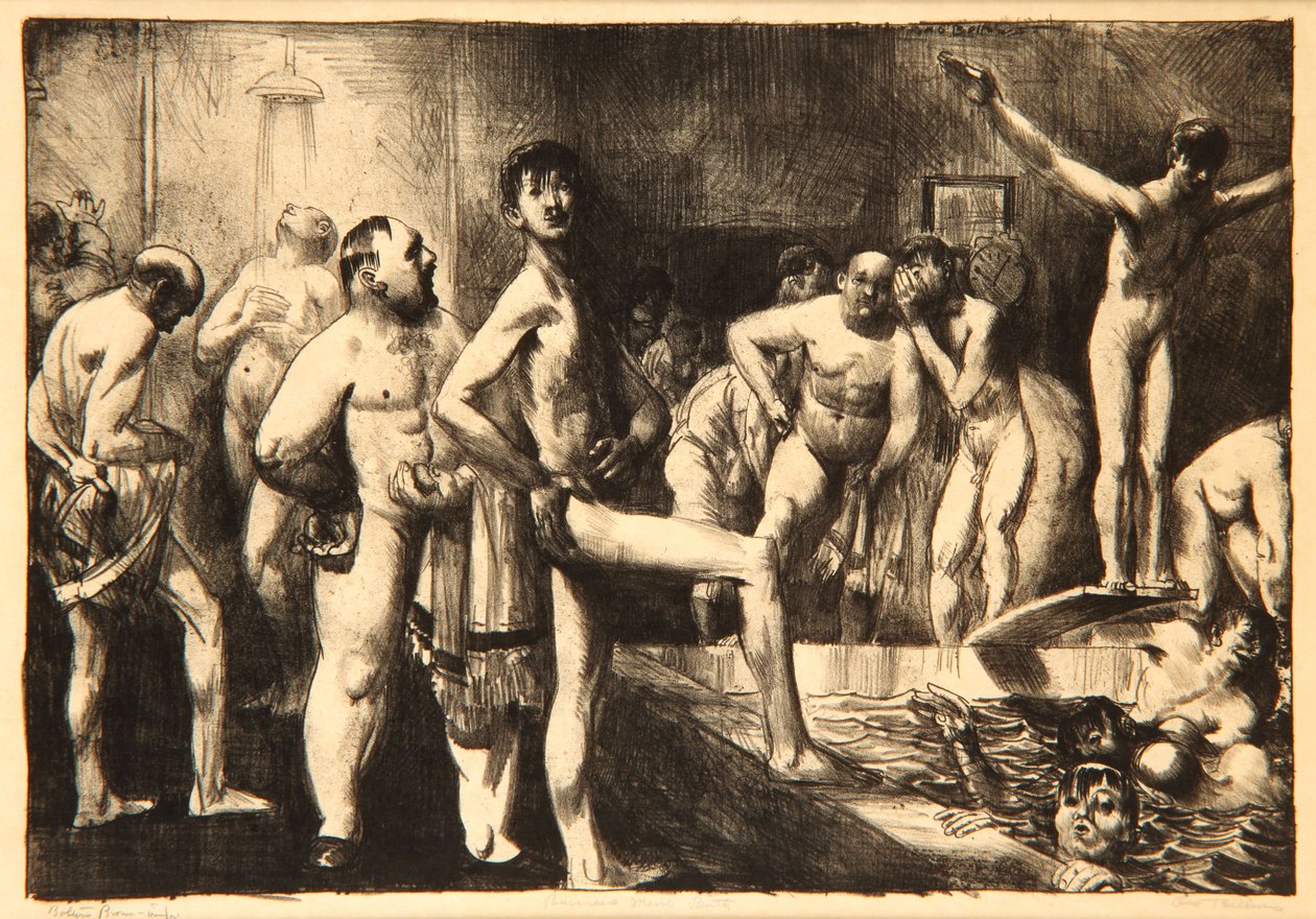 Geschäftsmänner-Bad, 1923 von George Wesley Bellows