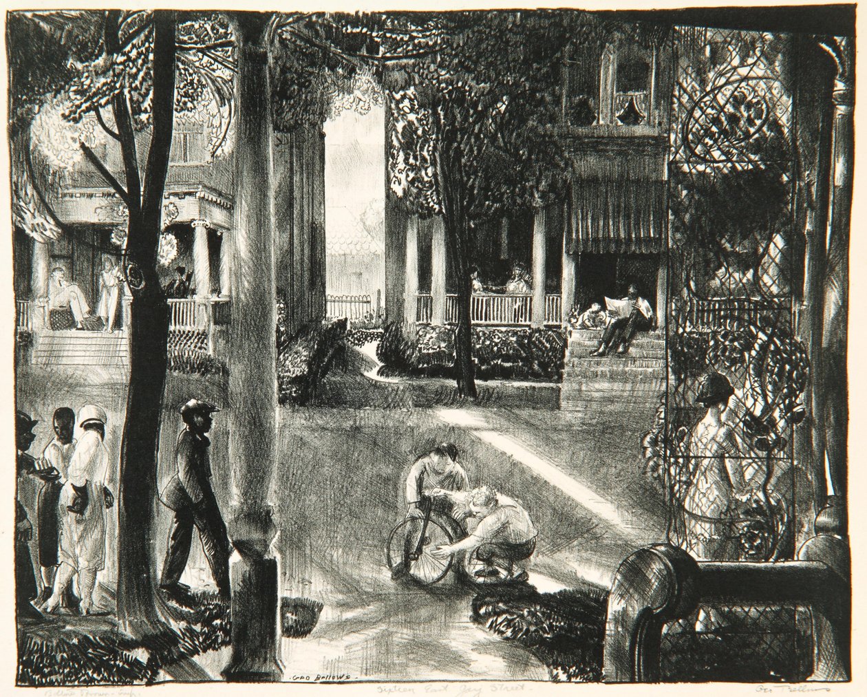 Sixteen East Gay Street, 1923-24 von George Wesley Bellows
