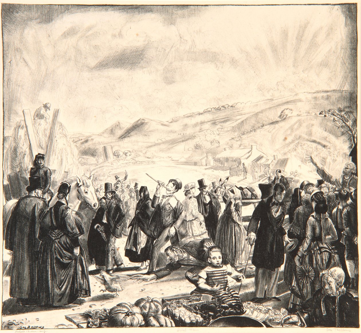 Der irische Jahrmarkt, 1923 von George Wesley Bellows