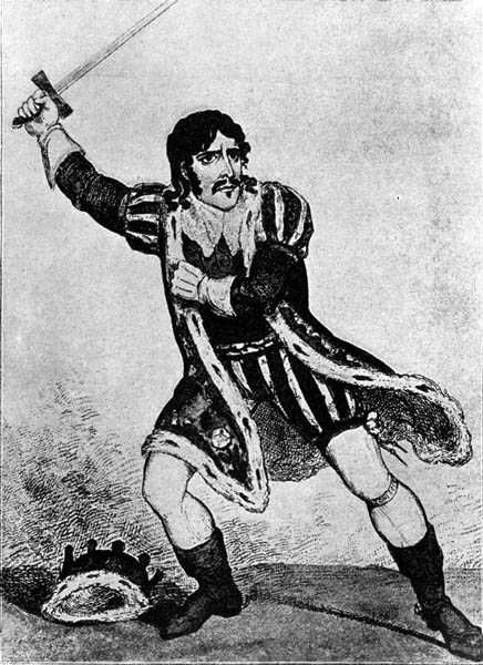 Edmund Kean (1787-1833) als Richard III von George (after) Cruikshank