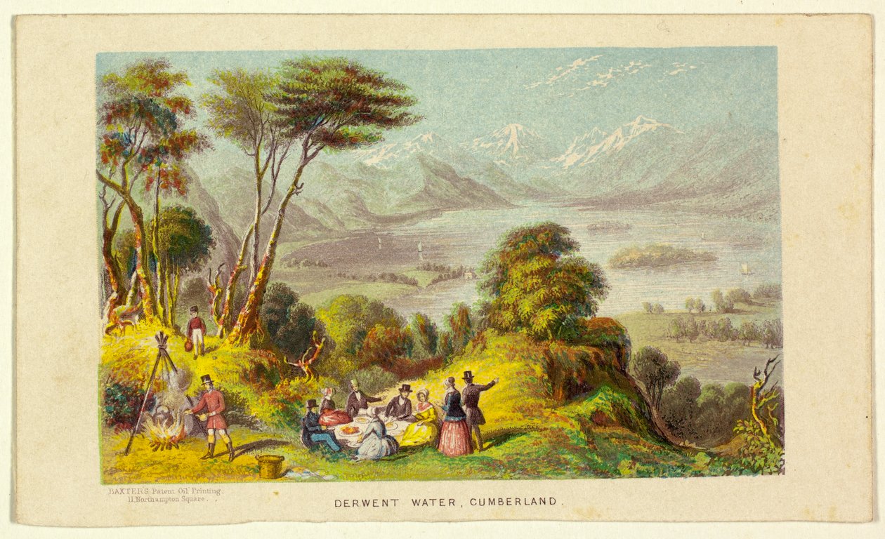 Derwent Water, Cumberland von George Baxter