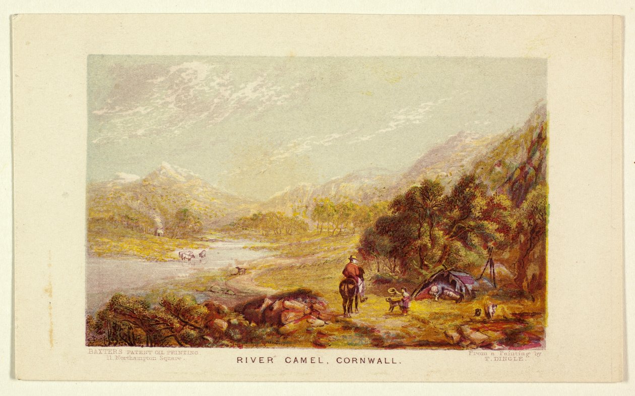 River Carnel, Cornwall von George Baxter
