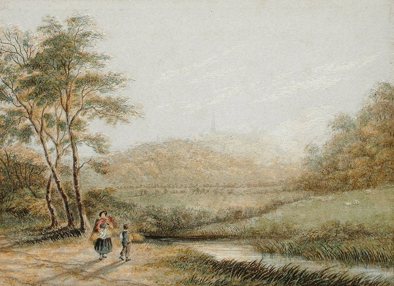 Blick von Harrow-on-the-Hill von George Baxter