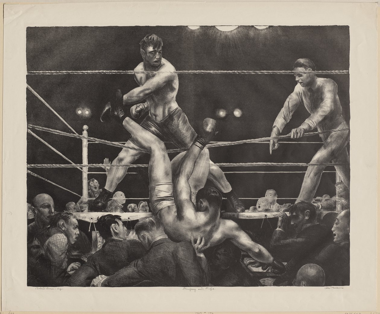 Dempsey und Firpo von George Bellows