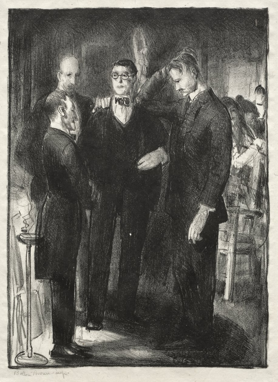 Vier Freunde, zweiter Zustand von George Bellows