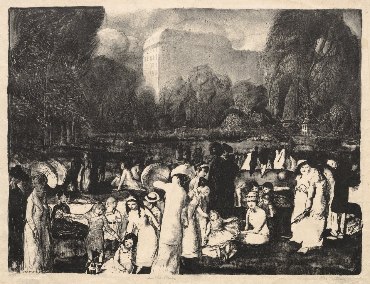 Im Park, Licht von George Bellows
