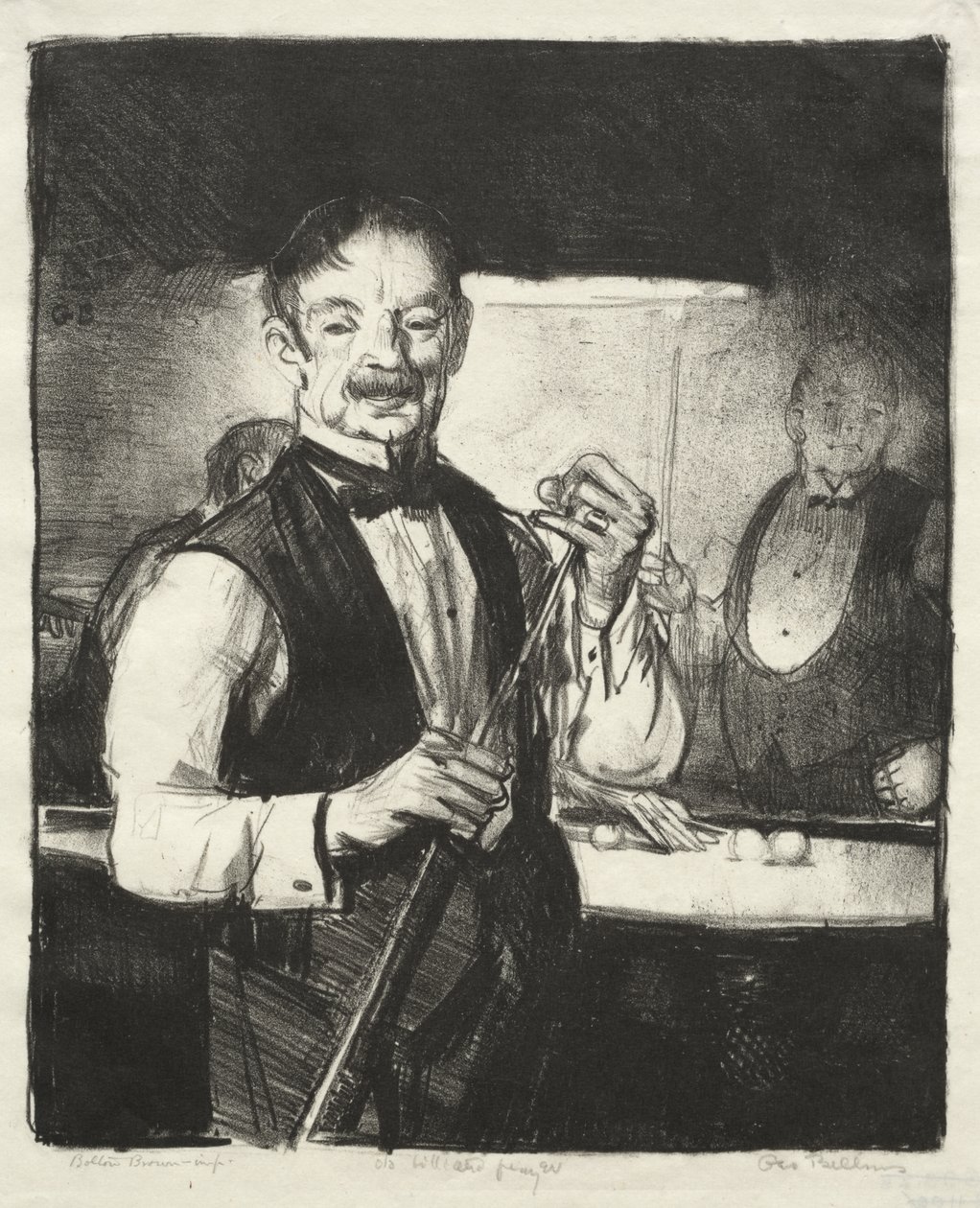 Alter Billardspieler von George Bellows