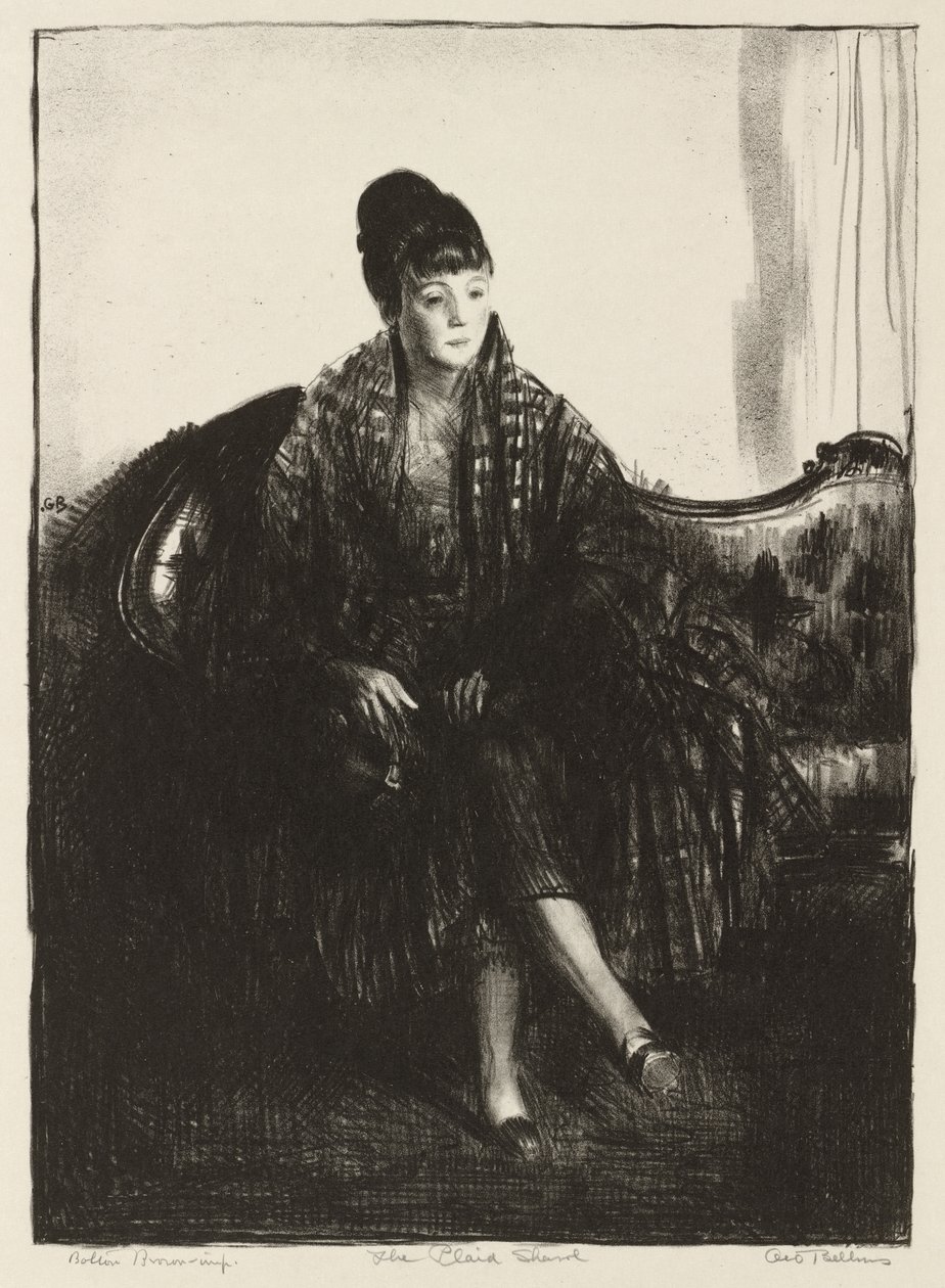 Der karierte Schal von George Bellows