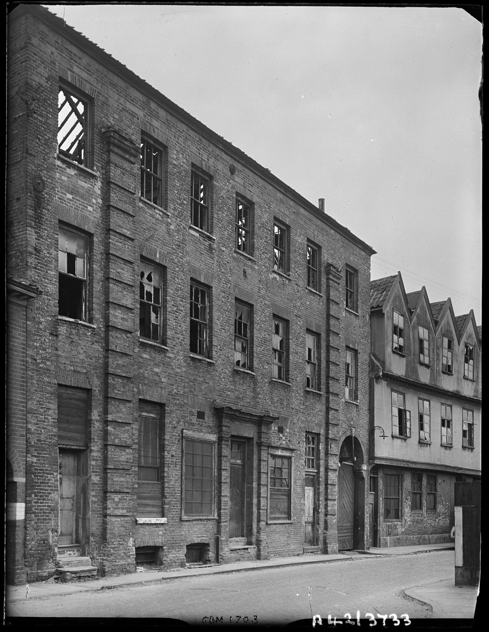 Norfolk Eisenwerke, Coslany Street, Norwich, Norfolk, 1942 von George Bernard Mason