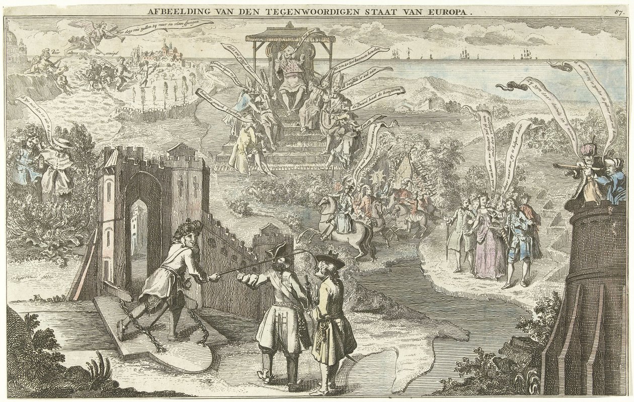 Der gegenwärtige Zustand Europas, 1742 von George Bickham (II)