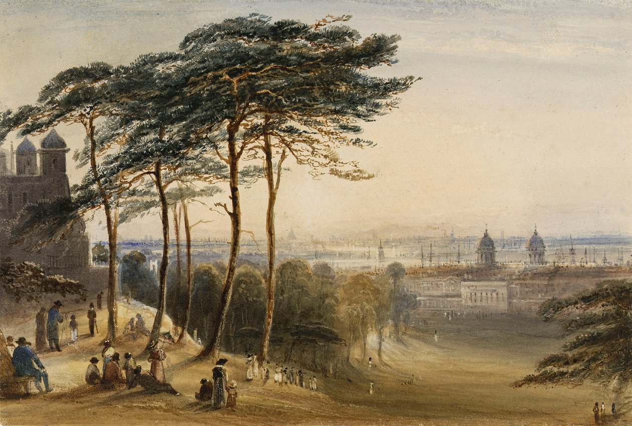 Greenwich vom Observatoriumshügel, ca. 1850 von George Bryant Campion
