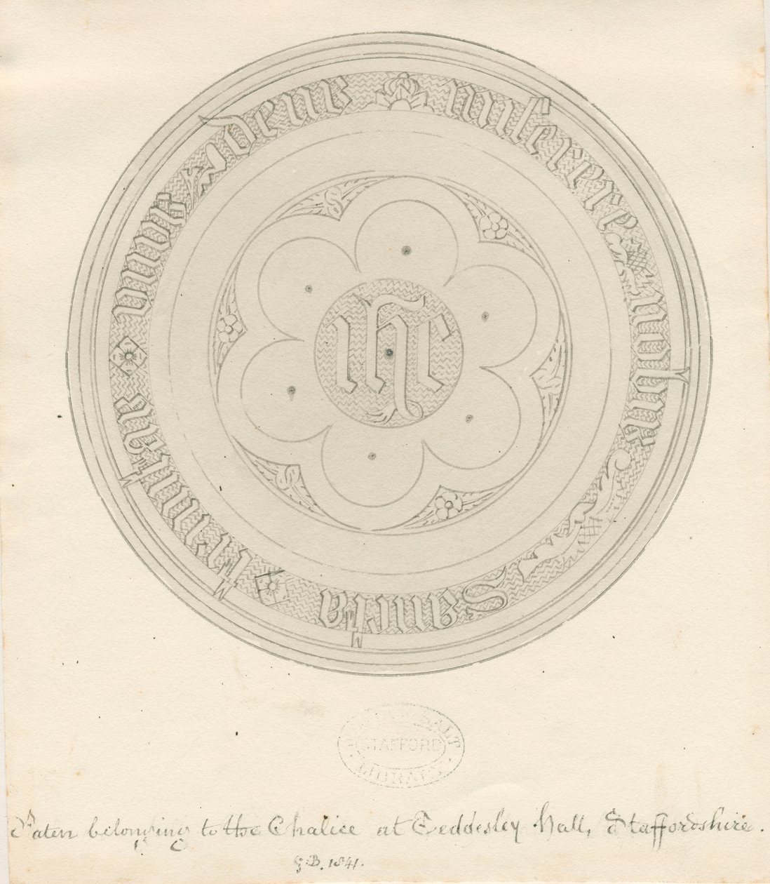 Teddesley Hall - Paten von George Buckler