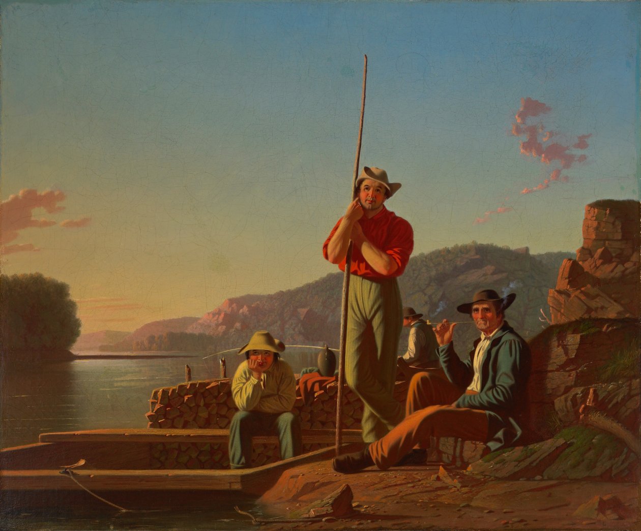 Das Holzboot von George Caleb Bingham