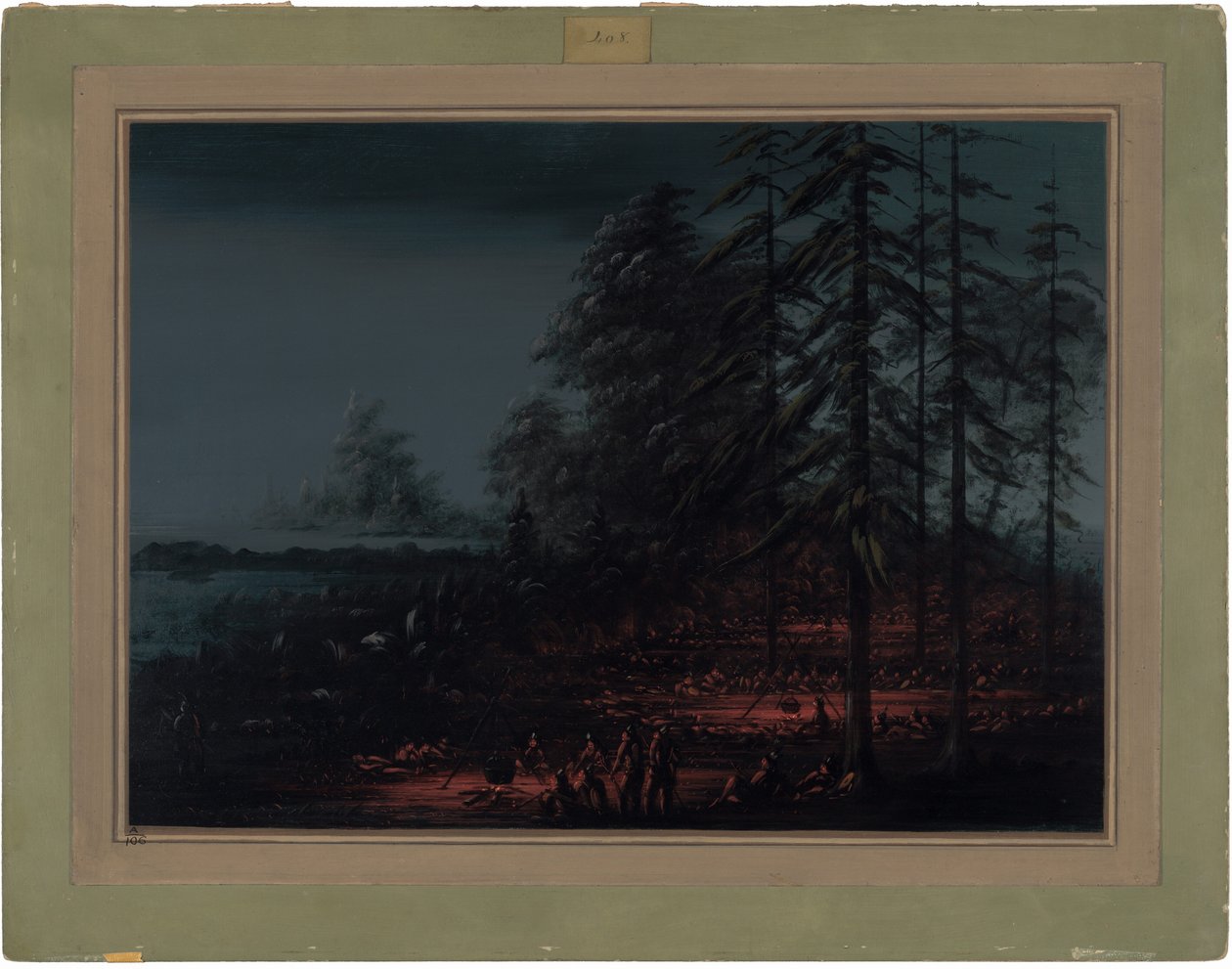 Biwak einer Sioux-Kriegsgruppe von George Catlin