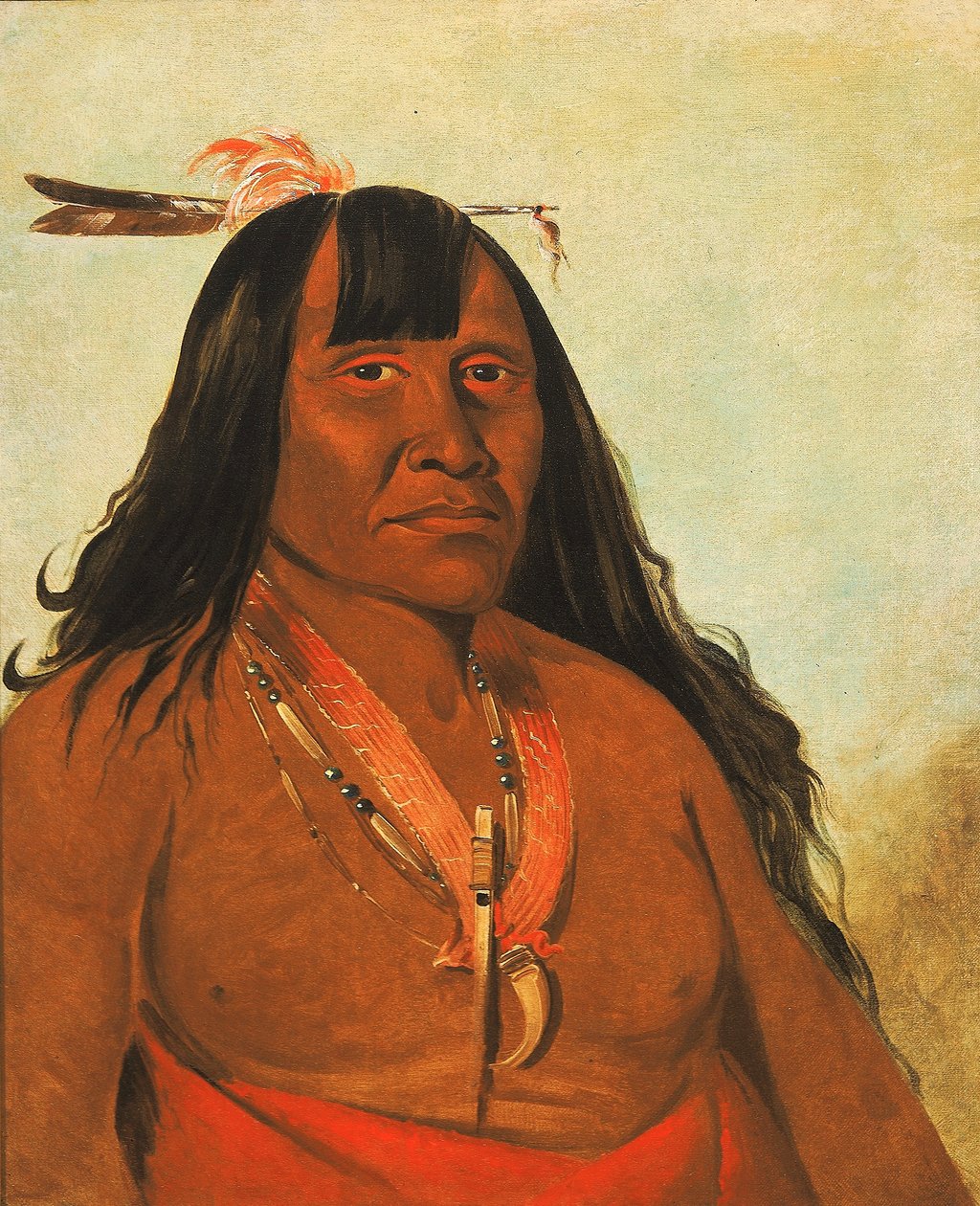 Bón-són-gee, Neues Feuer, ein Bandhäuptling von George Catlin