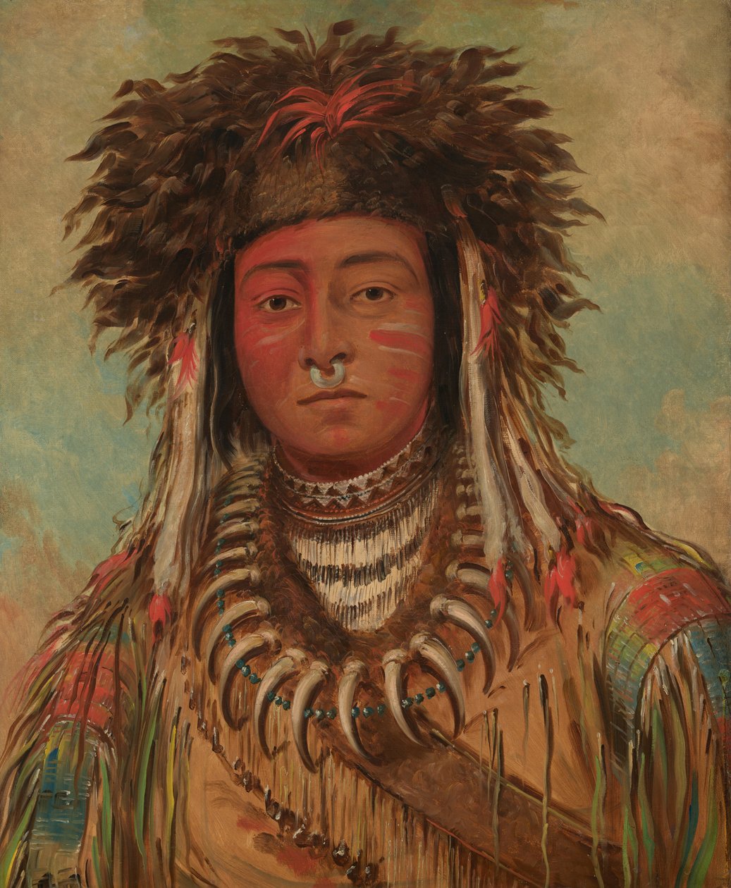 Häuptling Junge - Ojibbeway von George Catlin