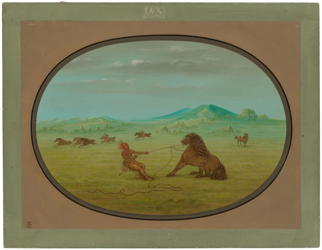 Wilde Pferde fangen - Pawnee von George Catlin