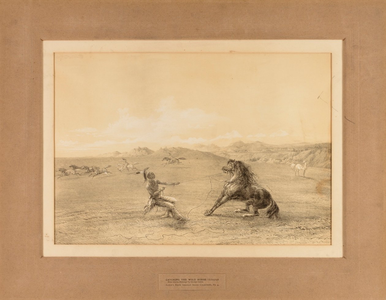 Das wilde Pferd fangen--Nr. 4 von George Catlin