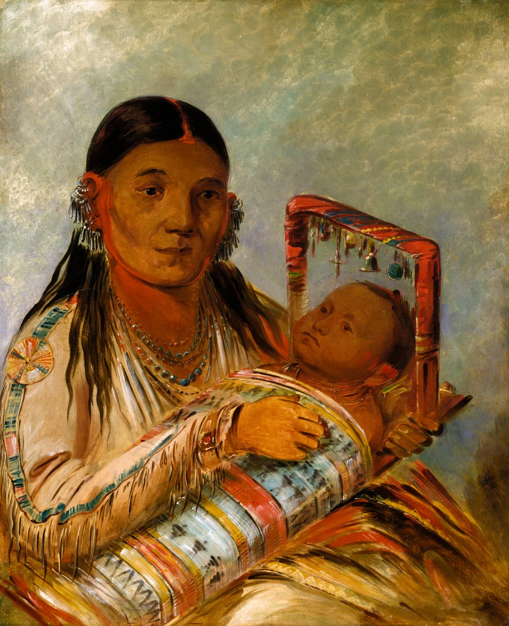 Chée-ah-ká-tchée, Frau von Nót-to-way (1835-1836) von George Catlin