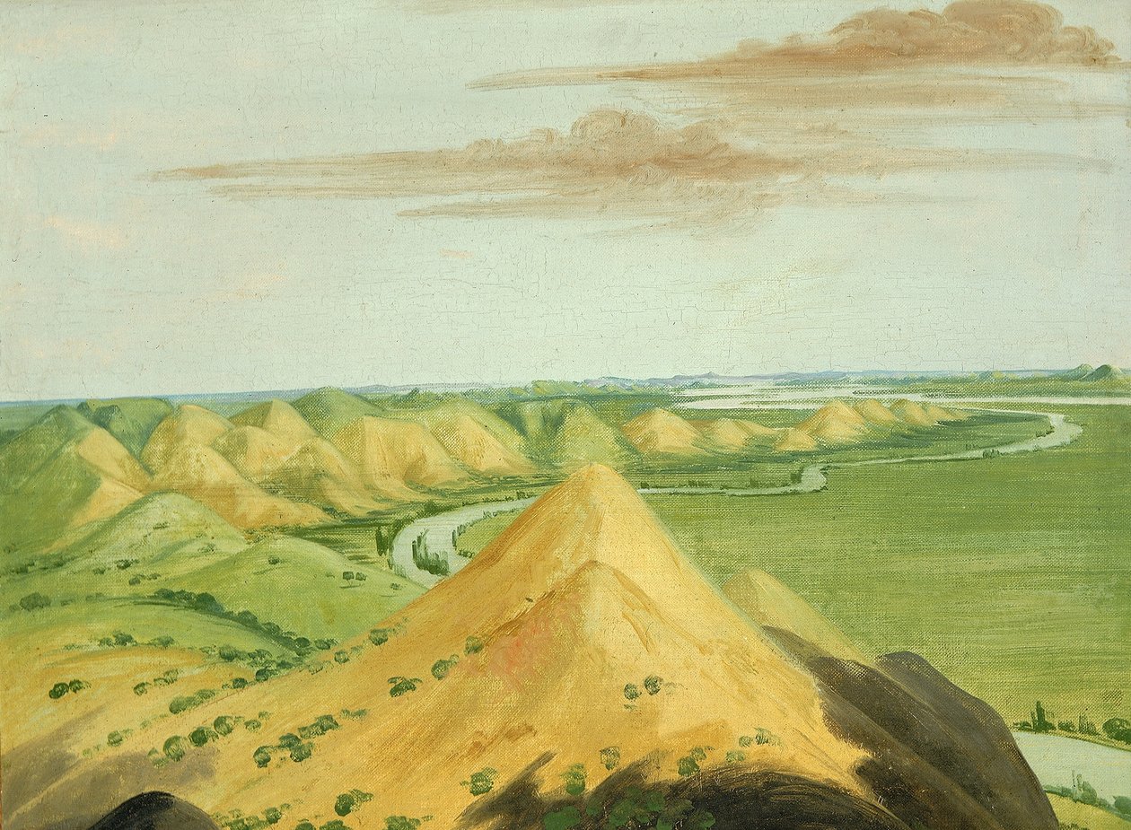 Lehmklippen, zwanzig Meilen oberhalb der Mandans von George Catlin