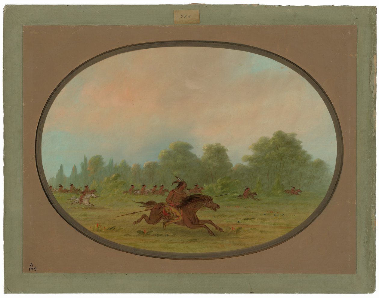 Engpass einer Camanchee-Kriegsgruppe von George Catlin