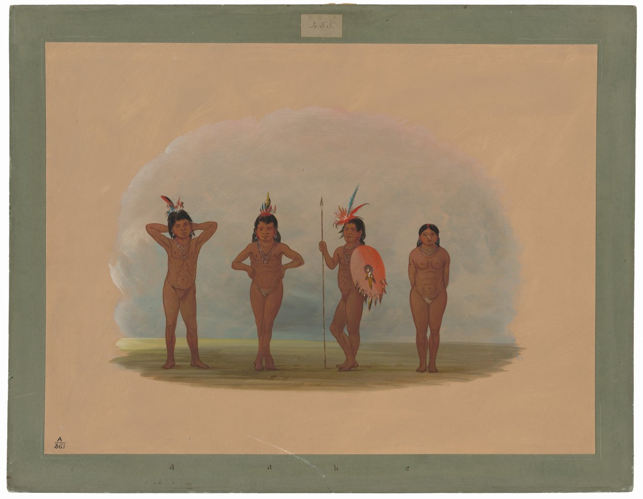 Vier Zurumati-Kinder von George Catlin