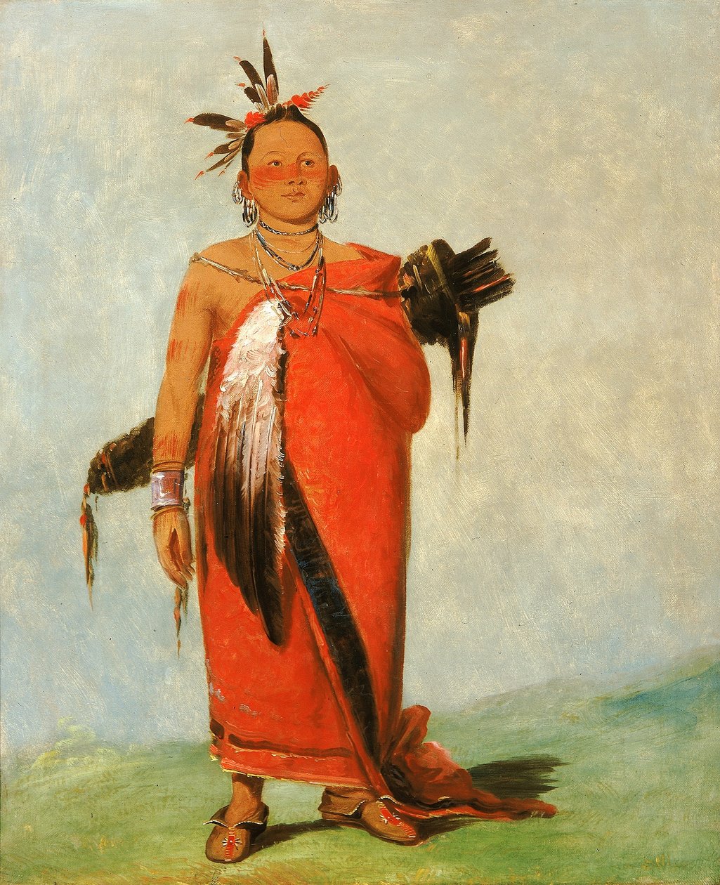 Hongs-káy-dee, Großer Häuptling, Sohn des Rauchs von George Catlin