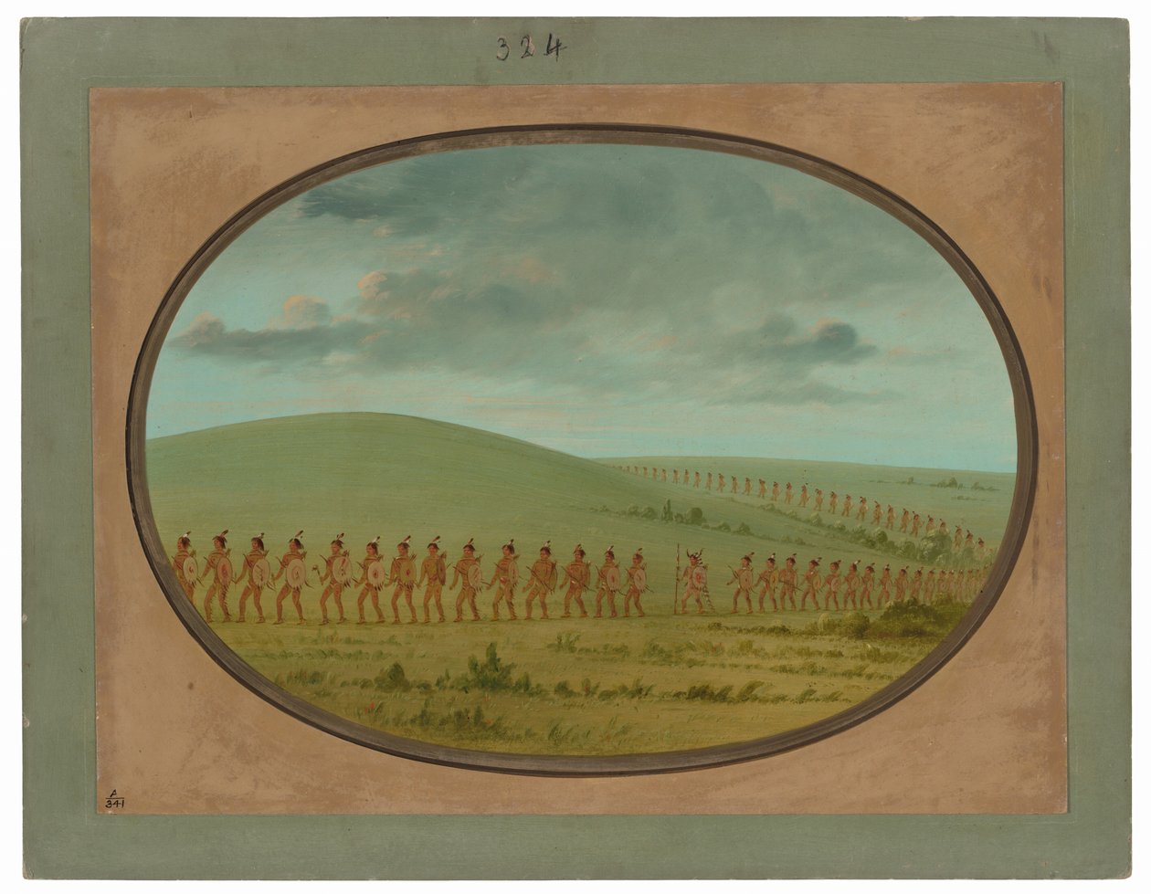 Indianerreihe - Iowa von George Catlin