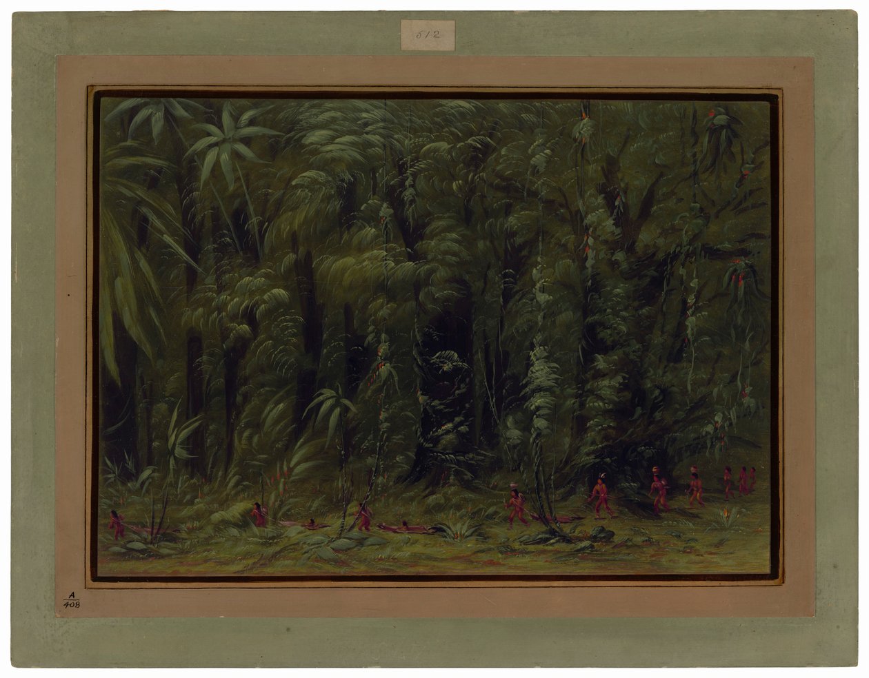 Inneres eines Amazonaswaldes - Zurumati von George Catlin