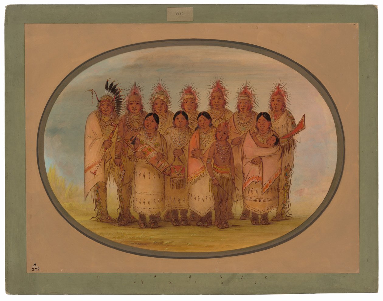 Iowa-Indianer, die London und Paris besuchten von George Catlin