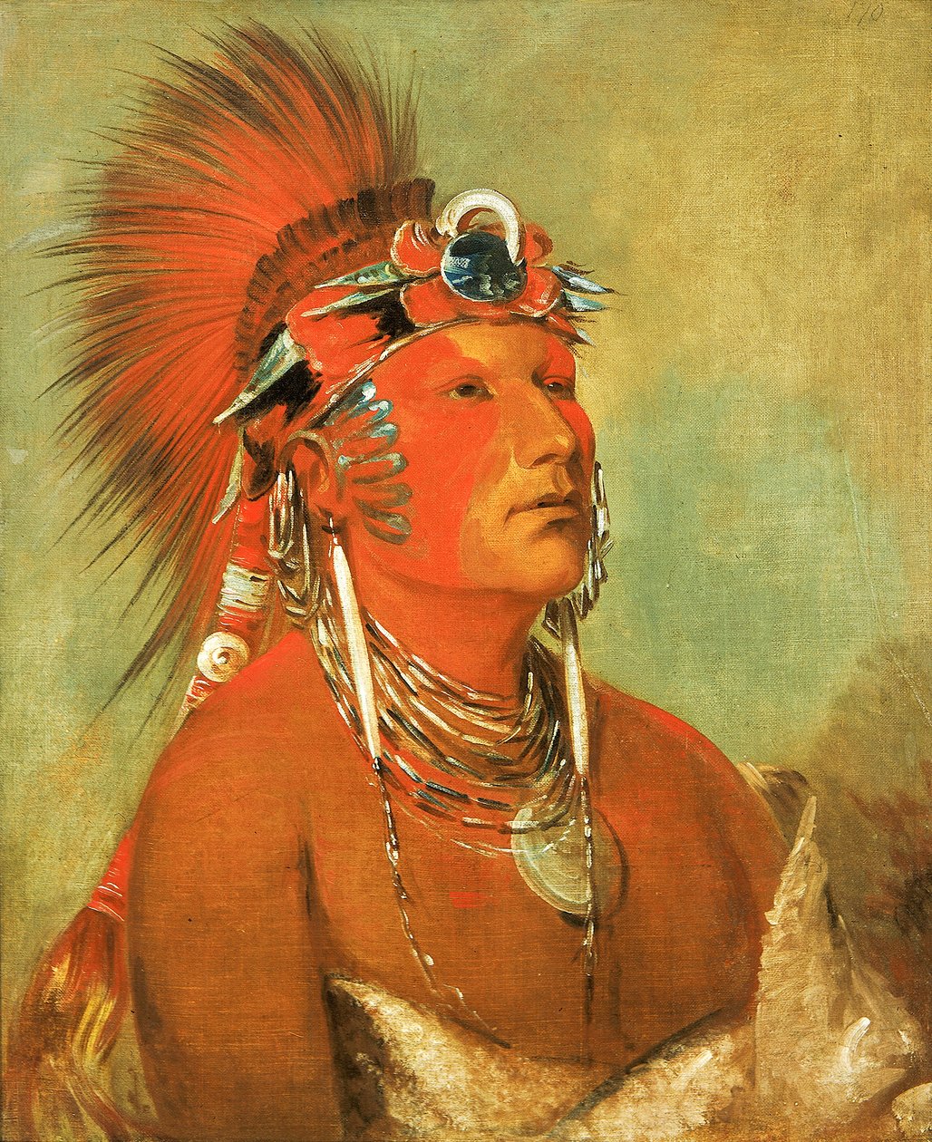 Jee-hé-o-hó-shah, Kann nicht umgeworfen werden, ein Krieger von George Catlin
