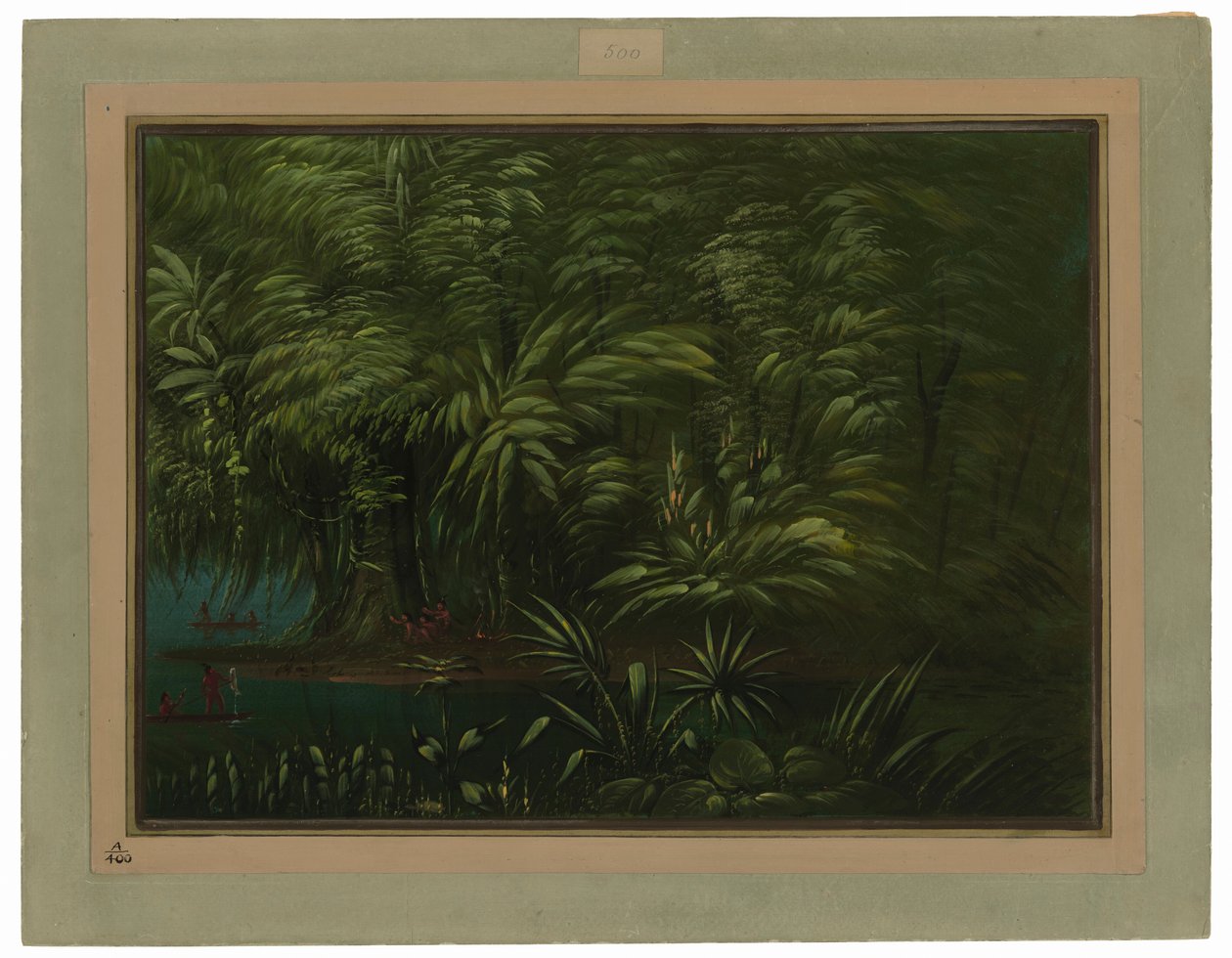 Üppiger Wald am Ufer des Amazonas von George Catlin