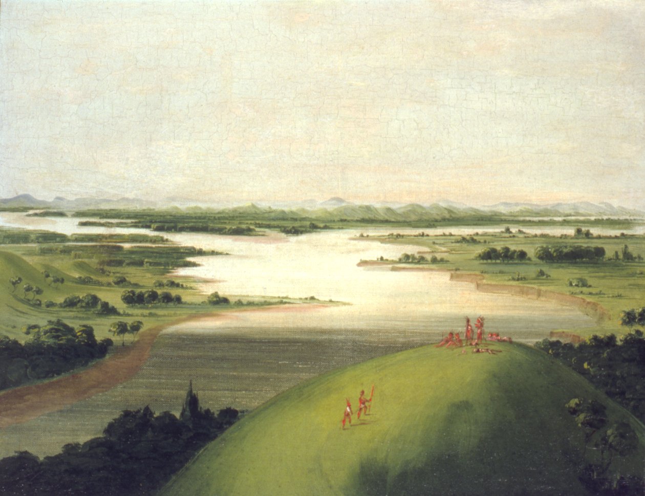 Mündung des Platte River, 900 Meilen oberhalb von St. Louis, 1832 von George Catlin