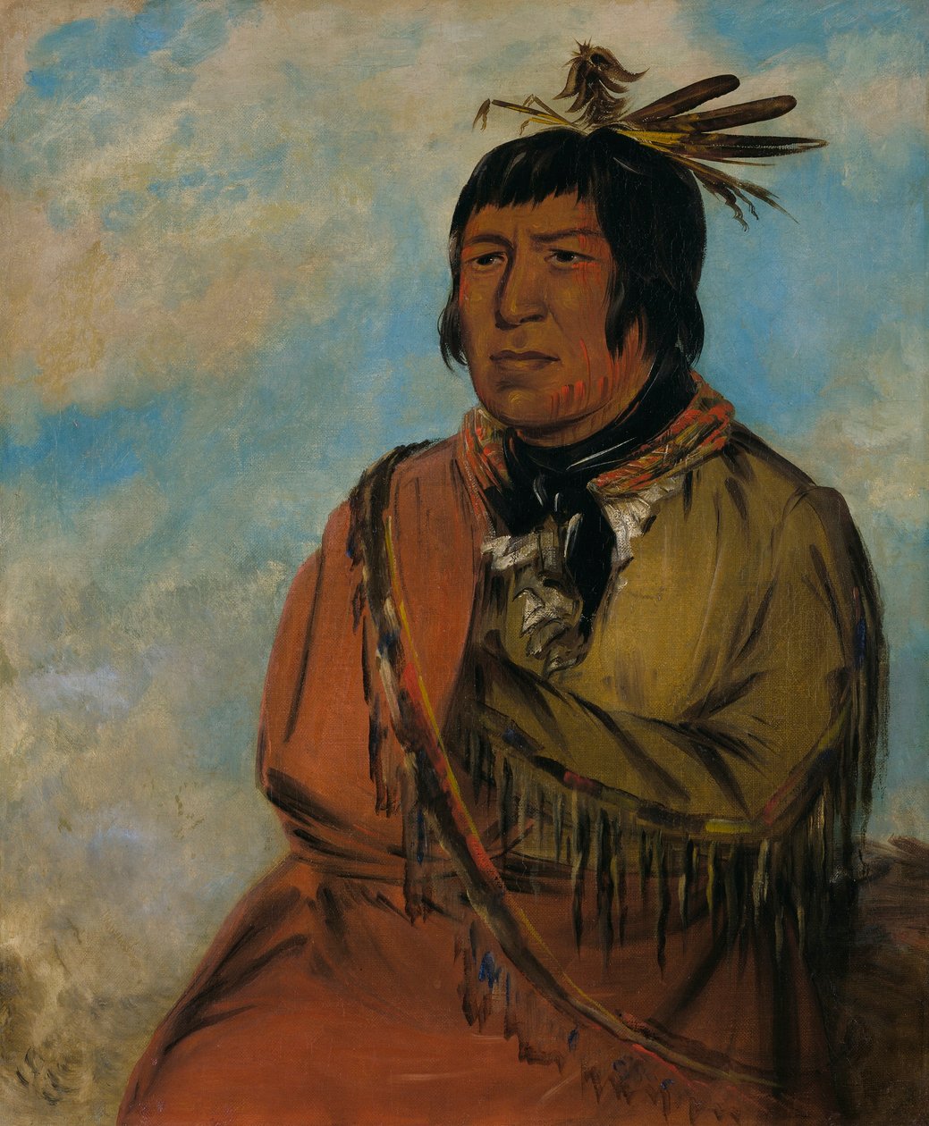 Na-pów-sa, Bär, der nachts reist, ein Häuptling von George Catlin