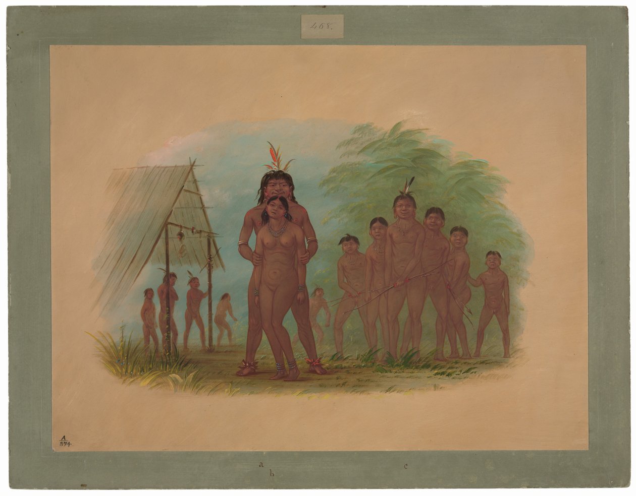 Orejona-Indianer von George Catlin