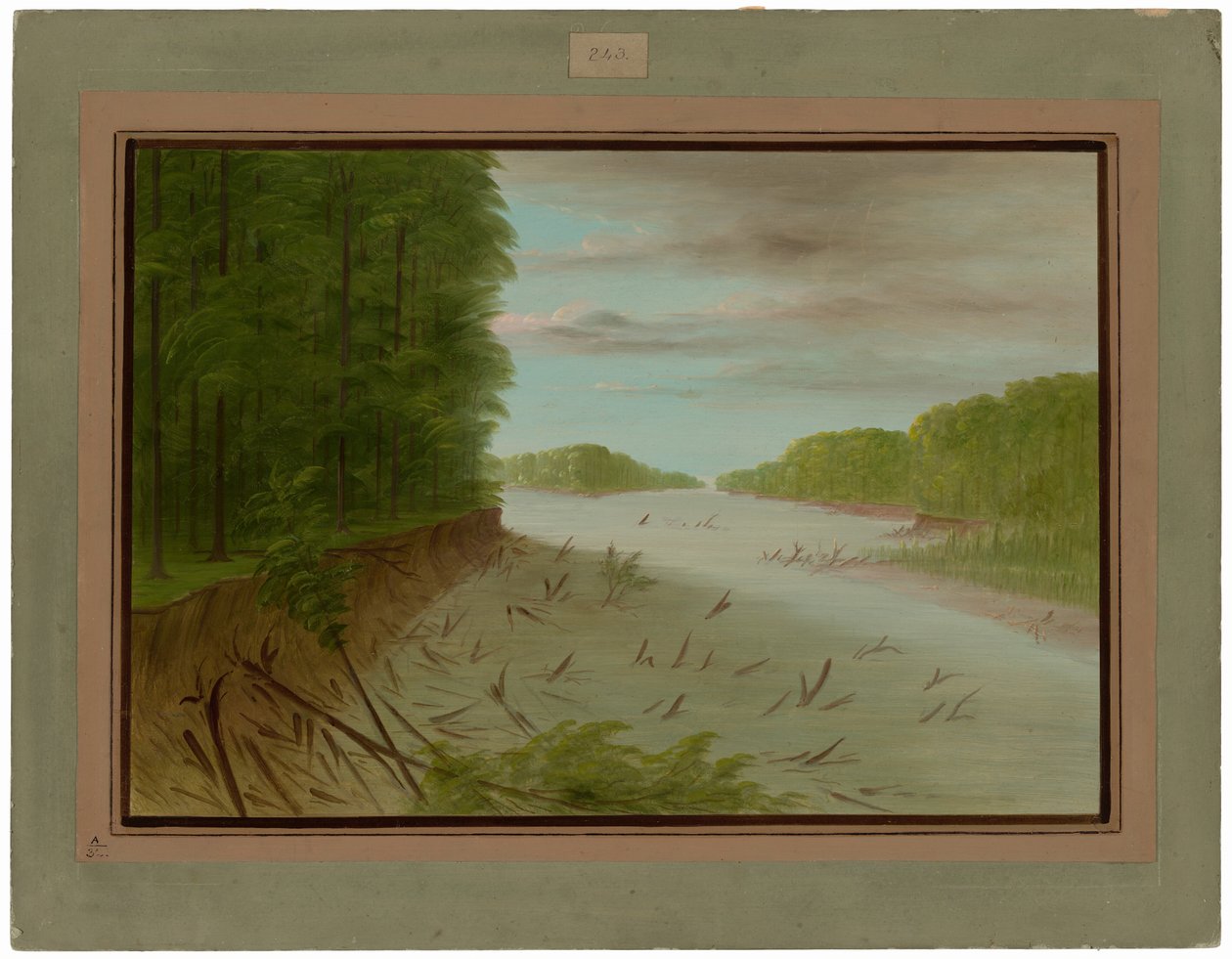 Szene vom unteren Mississippi von George Catlin