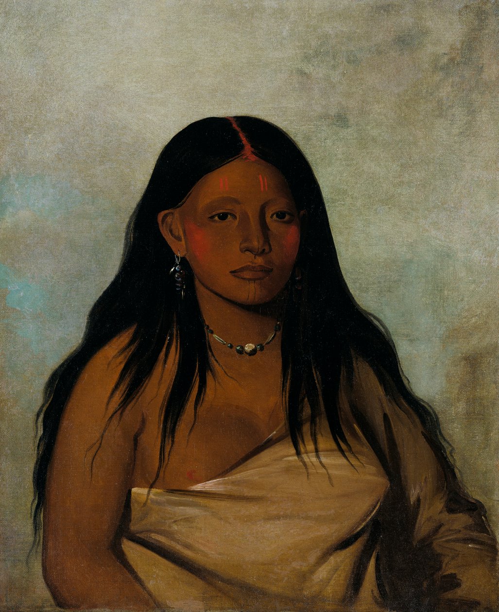 Shé-de-ah, Wild Sage, eine Wichita-Frau, 1834 von George Catlin