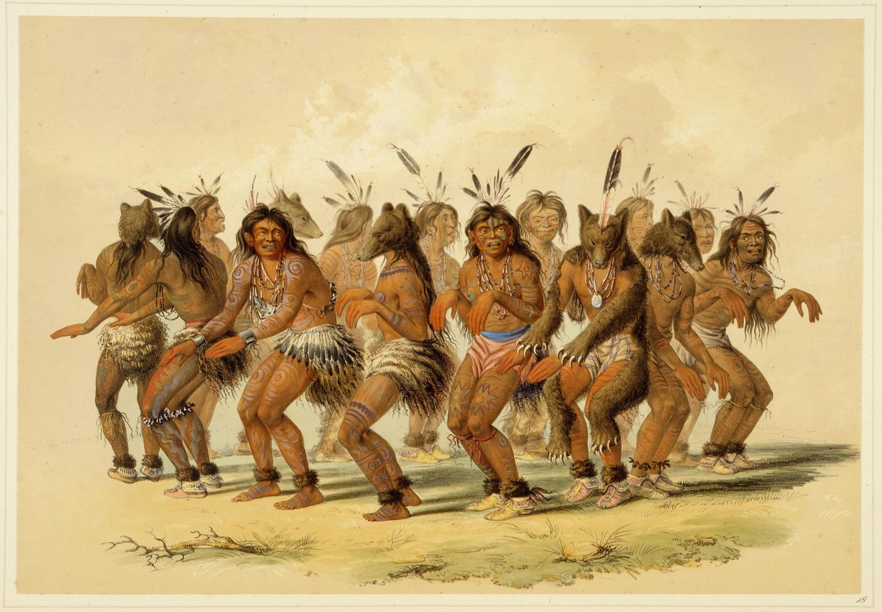 Der Bärentanz von George Catlin