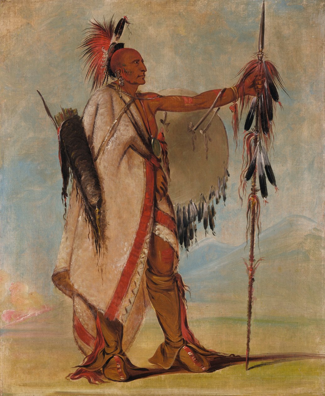 Tál-lee, ein Krieger von Rang, 1834 von George Catlin