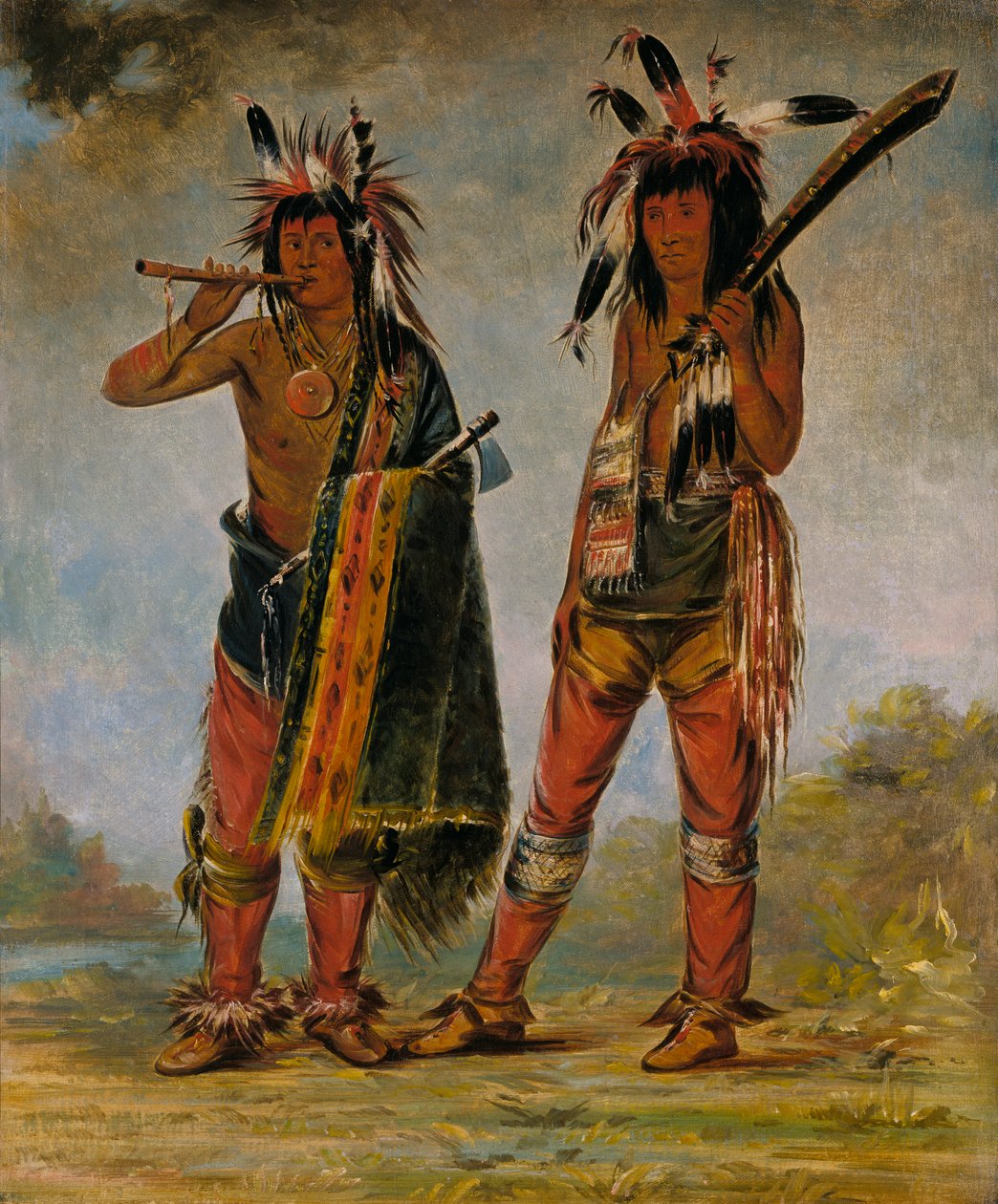 Zwei junge Männer, 1835 oder 1836 von George Catlin
