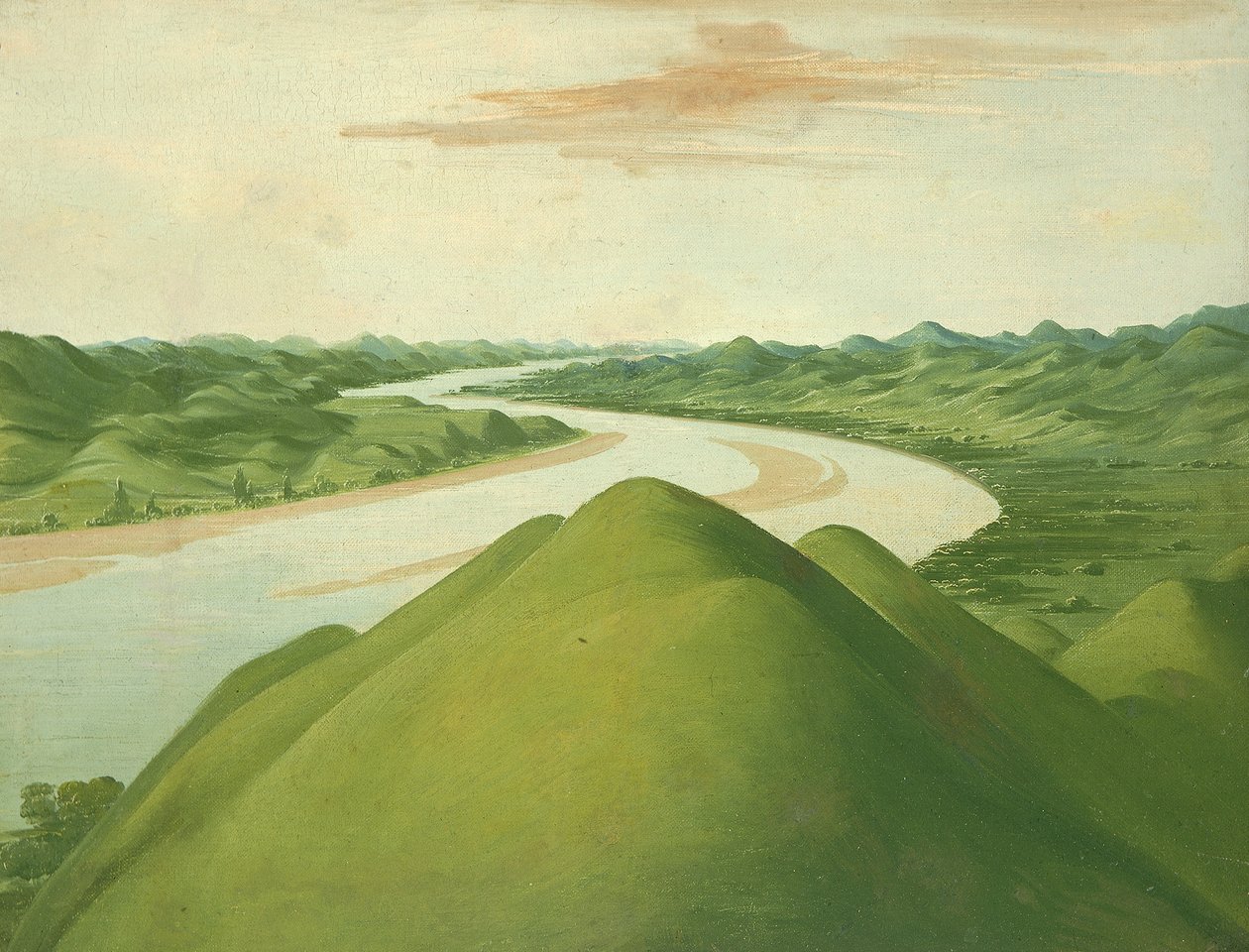 Ansicht in den Cross Timbers, Texas von George Catlin