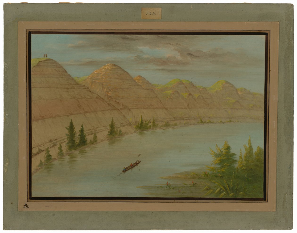 Ansicht im "Grand Detour," Oberer Missouri von George Catlin