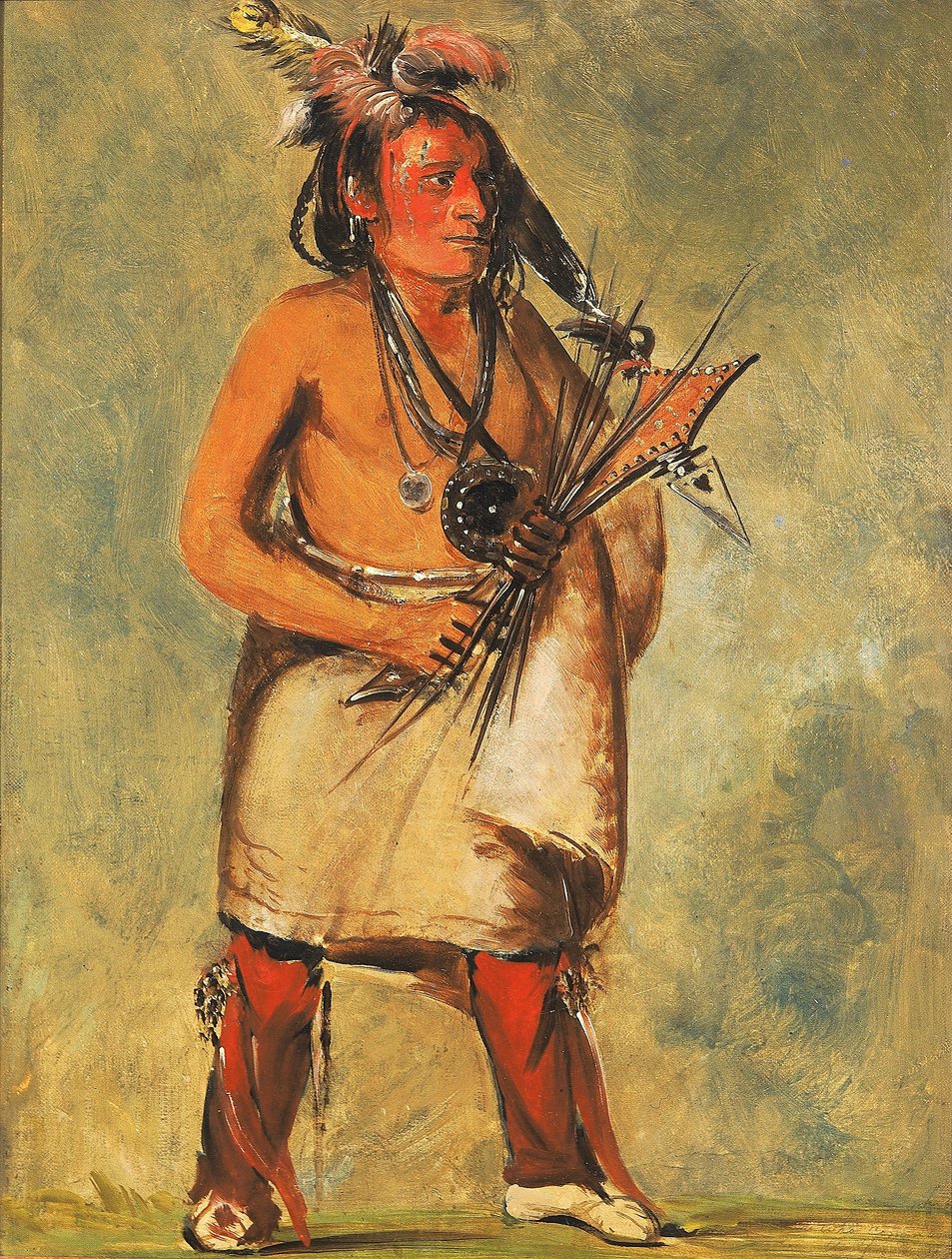 Wa-kon-chásh-kaw, Der auf dem Donner kommt von George Catlin