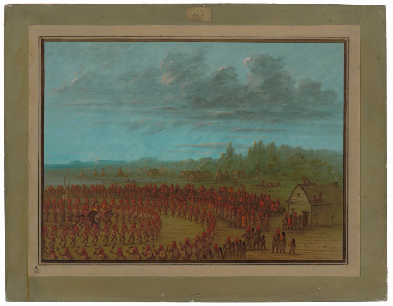 Kriegstanz der Saukies von George Catlin