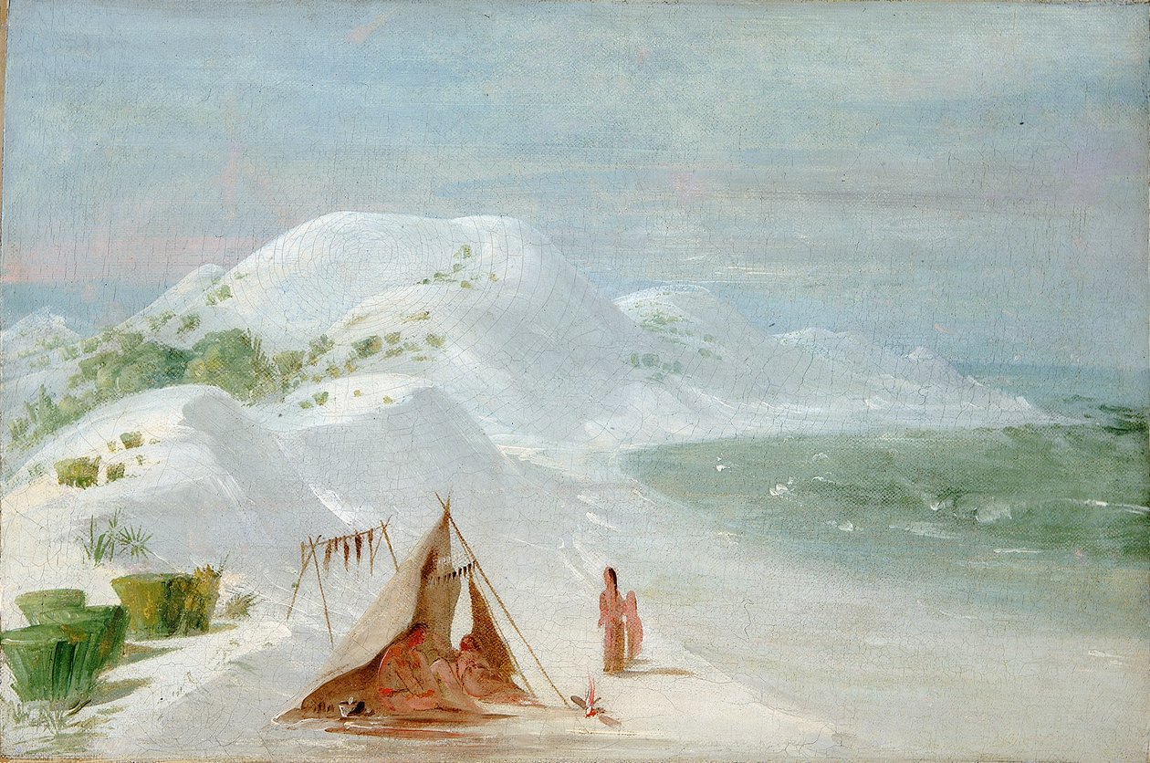 Weiße Sandklippen, auf Santa Rosa Island, in der Nähe von Pensacola von George Catlin