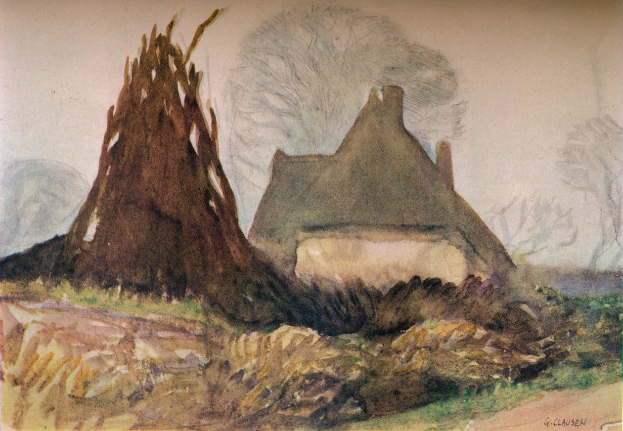 Holzfällers Hütte, 20. Jahrhundert, 1931 von George Clausen